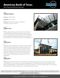 Bank of Texas FRP Sunscreen - Architectural