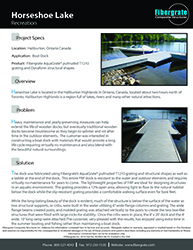 Horseshoe Lake - FRP in Decks and Docks