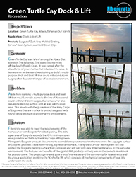 Green Turtle Cay Dock & Lift - FRP in Decks and Docks